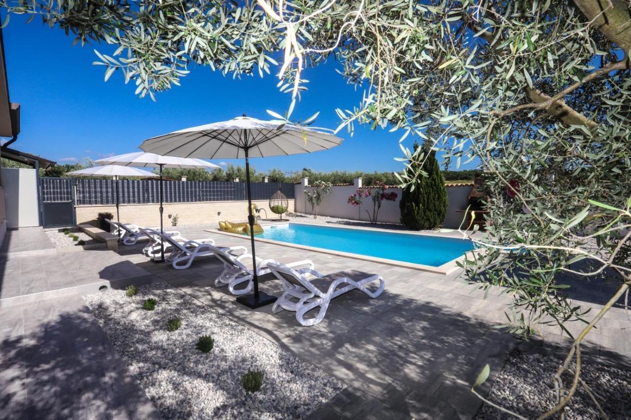 Apartment Nina With Private Pool Nova Vas  Buitenkant foto