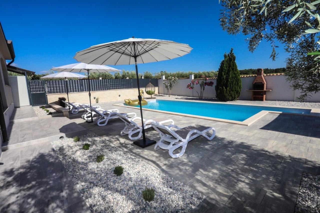 Apartment Nina With Private Pool Nova Vas  Buitenkant foto